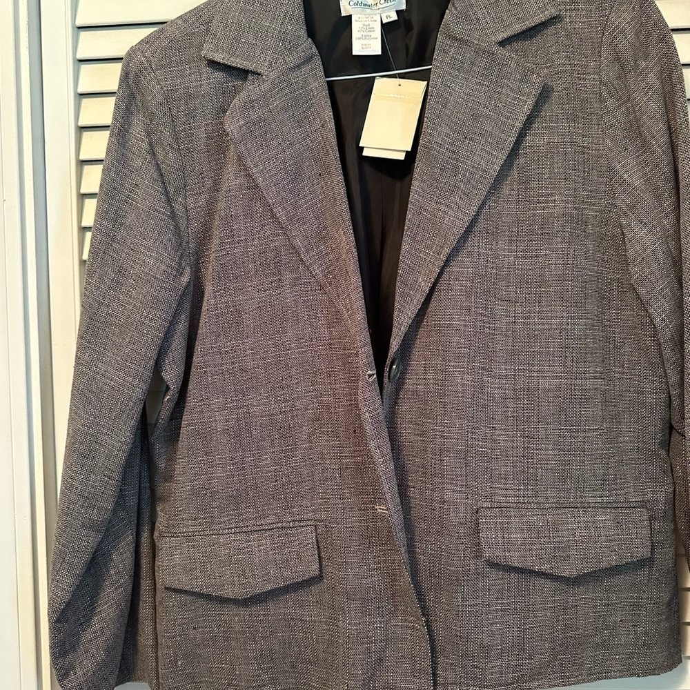 Coldwater creek blazer tweed mix petite large new w tags